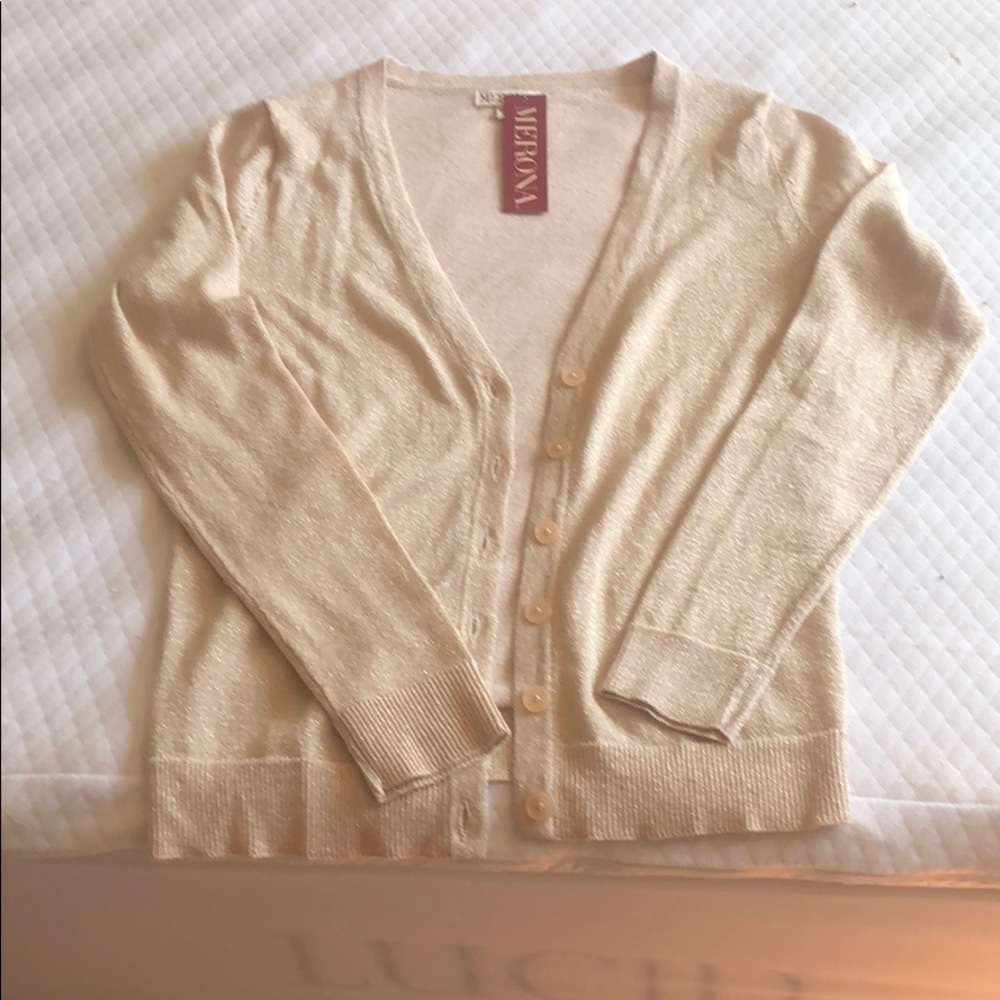 Pink sparkly cardigan